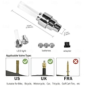 billige Håndverktøy-2 stk. LED-sykkelventillys, neon sykkeleikelys, sykkeldekkventillys, varsellys for nattkjøring, sykkeltilbehør