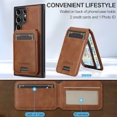 preiswerte 2026 Samsung Galaxy S26 Serie-Handy Hülle Handyhüllen Für Samsung Galaxy S26 S26 Plus S26 Ultra Rückseite Magnetische Adsorption Brieftaschenhülle Mit Ständer Abnehmbar Unterstützt kabelloses Laden Retro PU-Leder