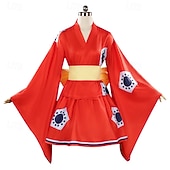  Óceáni kalandor Szalmakalapos kalóz Anime Felszerelések Álarcosbál Japán hagyományos kimonó Cosplay öltönyök Mindszentek napja Anime Expo Jelmez Kompatibilitás Női Felnőttek