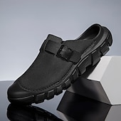 economico sandali da esterno-Sneakers casual da uomo verdi senza lacci: scarpe leggere e traspiranti, ideali per passeggiate all'aperto, viaggi e per tutti i giorni.