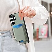 ieftine 2026 Samsung Galaxy S26 Seria-telefon Maska Pentru Samsung Galaxy S26 S26 Plus S26 Ultra Capac Spate Portofel Card rezista Suport Inel Cataramă inel Retro TPU PU piele