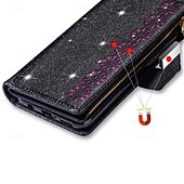 cheap 2026 Samsung Galaxy S26 Series-Phone Case For Samsung Galaxy S26 S26 Plus S26 Ultra Wallet Case Zipper Full Body Protective Kickstand Color Gradient sky PU Leather