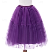 economico gonna sottoveste-Gonna a cerchio Tutu Sottogonna Anni 1950 Retrò Vintage Principessa Adulti Per donna Balli di fine anno Abbigliamento da sera Cocktail party Vestirsi