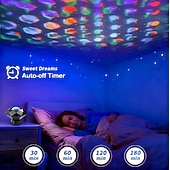 economico luci del proiettore della galassia stella-nuovo bestseller trendy lampada laser a cielo stellato per camera da letto, dormitorio, testiera del letto, proiettore romantico e sognante con effetto increspature d'acqua e proiezione di diamanti, luce USB decorativa per atmosfera, luce notturna a LED