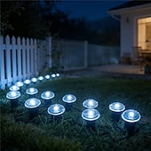 cheap Solar String Lights-Solar-Powered Led Path Garden Lights  Purple Fairy Lights 30LED IP44 Waterproof  And Durable Recessed Outdoor Garden Lights Suitable For Decorative Lighting Of Walkways Lawns, Camping Parties