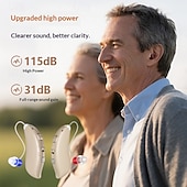 cheap Household Appliances-Digital Hearing Aids for Seniors ,Personal Hearing Enhancement Behind-The-Ear Aid  Sound Amplifier, Rechargeable Digital Hearing Amplifier with All-Day Battery Life