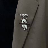 levne Pánská brož-Unisex 1ks Manžetové knoflíčky Pryskyřice a kov Brože Ležérní Denní Elegantní Módní Stříbrná Zlatá