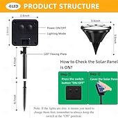 お買い得  地上のライト-かわいいソーラー足跡ライト4個パック、防水屋外ガーデンライト、庭、パティオ、花壇、芝生の装飾用のLED動物ヤードライト