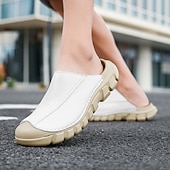 abordables sandales d'extérieur-Sabots blancs décontractés pour homme – chaussures légères à semelle épaisse, style minimaliste, pour les voyages, les vacances et le quotidien
