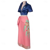 economico Costumi anime-Avventuriero dell'oceano Pirata di Cappello di Paglia Anime Abiti Mascherata Abiti Cosplay Halloween Anime Expo Top Gonna Costume Per Per donna Adulti