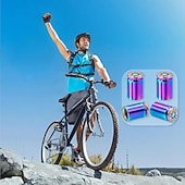 abordables Herramientas de Mano-4 tapones para válvula de neumático con forma de bala, de aleación de aluminio, para coches, SUV, camiones, bicicletas, motocicletas y bicicletas.