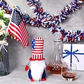 cheap U.S. 250th Anniversary-4Pcs Patriotic Tinsel Garland Red White Blue Foil Streamers 78.7in Metallic Fringe Decorations for 4th of July Independence Day Memorial Day Labor Day American Flag Theme Party Decor Durable Plastic