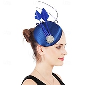 economico Fascinatori-Fascinator Rete Matrimonio Compleanno Vintage Carino Retrò Con Piuma Tulle Copricapo Copricapo