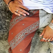 abordables Impresión Geométrica-Hombre Diseño Geométrico Pantalones cortos de sudor Pantalones cortos de playa Pantalones cortos de felpa Media cintura Retro Antiguo Diario Ropa de calle Festivos Correa Cintura elástica Impresión 3D