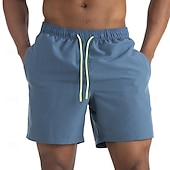 economico Costumi da Bagno per Uomini-Per uomo Shorts Shorts da Spiaggia Pantaloncini casual Coulisse Tasca Elastico in vita Semplice Impermeabile Comodità Corto Casuale All'aperto Vacanza Vacanza Moda Blu azzurro cielo Micro-elastico