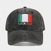 economico Partita di Calcio Mondiale 2026-Cappello da tifoso per la partita estiva di calcio 2026, berretto da baseball nero con bandiera ricamata, cappello da sole unisex, copricapo essenziale per gli eventi calcistici, perfetto per i tifosi