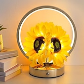 cheap Lamps &amp; Lamp Shades-Sunflower Birthday Gifts for Women Mom,Sunflowers Flower Touch Lamp,Rechargeable Cordless 3 Way Dimmable Small Night Light for Living Room,Bedroom,Office Home Decor Thank You Gifts