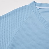 Χαμηλού Κόστους Πλεκτό μπλουζάκι με βάφλα-Άντρες Βάφλα μπλουζάκι Μπλουζάκι μπλουζάκι Κοντομάνικο Λαιμόκοψη V Καλοκαίρι Συμπαγές Χρώμα Μοντέρνα Υψηλής Ποιότητας Καθημερινό Μανίκια Ρεγκλάν Causal Καθημερινά ΕΞΩΤΕΡΙΚΟΥ ΧΩΡΟΥ