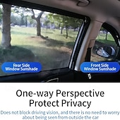 preiswerte Fahrzeugservice-4-teiliger Sonnenschutz für Autofenster &amp;Sichtschutzvorhang-Set, einziehbare Jalousien ohne Bohren, geeignet für Front-/Heckscheibe &amp;Seitenschutz, Hitzeschutz, Blendschutz, Sichtschutz, einfache