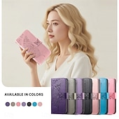 cheap 2026 Samsung Galaxy S26 Series-Phone Case For Samsung Galaxy S26 S26 Plus S26 Ultra Wallet Case Flip Cover with Wrist Strap Kickstand Butterfly Retro TPU PU Leather