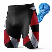 abordables Maillots pour hommes-Homme Géométrique Shorts de route Shorts de vélo Shorts de cyclisme rembourrés Vélo Shorts Bas Coupe Slim Des sports Coussin 3D Séchage Rapide Évacuation de la transpiration Respirant Rouge Vêtement