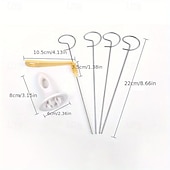 abordables Barbacoa y cocina al aire libre-Juego de 6 cortadores de patatas en espiral tipo tornado, cortadores de patatas manuales multifuncionales para barbacoa. &amp;Juego de herramientas de plástico para hacer espirales de patatas, aptas para