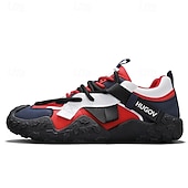 tanie Casualowe sneakersy-męskie buty sportowe typu adventure trail z wielokolorowymi paskami, oddychające i wytrzymałe, idealne na piesze wędrówki, sporty na świeżym powietrzu i do codziennego użytku