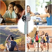 levne Větráky-ruční ventilátor s kamínky, přenosný ventilátor, ruční osobní chladicí zařízení, cool gadgety, LED displej, dobíjecí, pro dovolenou, turistiku, muže, ženy, cestování, venkovní, kempování