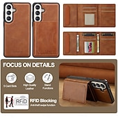 abordables 2026 Samsung Galaxy S26 Serie-teléfono Funda Para Samsung galaxia S26 S26 Plus S26 Ultra Tarjetas billetera Magnética Soporte de carga inalámbrica Ranura para tarjetas Retro Cuero de PU