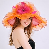 economico Fascinatori &amp; Cappelli-Derby Cappello Cappello da chiesa Cappello Kentucky Derby Gentildonna Nobildonna Costume Per donna Derby Ascot Festival delle corse di cavalli Adulti Cappello Primavera &amp; Estate