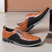 abordables Baskets Décontractées-Chaussures décontractées à lacets rouges et noires pour hommes, modernes et sportives, confortables au quotidien pour le travail, les voyages et les loisirs.