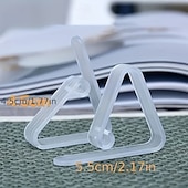 economico Forniture per eventi e feste-48 clip trasparenti per tovaglia, clip di fissaggio per tovaglia da cucina, clip per tovaglia per uso domestico, superficie antiscivolo invisibile, non è necessaria la foratura.