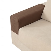 abordables Housse de fauteuil et d'accoudoir de canapé-Housses d'accoudoirs pour chaises et canapés, housses d'accoudoirs de canapé en jacquard spandex, protection antidérapante pour meubles, housses lavables pour fauteuils inclinables