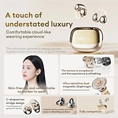 baratos Fones de ouvido abertos-Fones de ouvido sem fio Lenovo com clipe de orelha aberto, Bluetooth 6.0, estojo de carregamento, 25 horas de reprodução, compactos. &amp;Som potente, microfone embutido, fones de ouvido confortáveis para