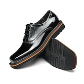 abordables Chaussures de Costume Classiques-Chaussures habillées Oxford pour homme, en cuir noir et marron, à lacets, bout rapporté, idéales pour les mariages, le bureau, les réunions, les banquets, les cérémonies du marié, l'église et les soirées élégantes.