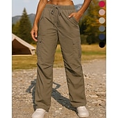 Недорогие Низ-Жен. Брюки карго Штаны для туризма и прогулок Штаны с лямками для пешеходного туризма Весна Осень На открытом воздухе Стандартный Водонепроницаемость С защитой от ветра Нижняя часть