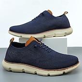 economico Sneakers Casual-sneakers casual da uomo in maglia: leggere, traspiranti e comode da indossare tutti i giorni, ideali per uscite informali, passeggiate e relax nel fine settimana
