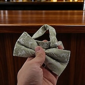 economico Cravatte e papillon da uomo-Da uomo Papillon Elegante Moda Formale A paisley Paisley Plaid Affari Ufficio Matrimonio