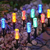 tanie Światła ścieżki i latarnie-1 szt. zewnętrzna lampa solarna w kształcie bańki, wodoodporna IP65, diody LED 10/20, dekoracyjna lampa LED do ogrodu, podwórka, ścieżki, trawnika, patio, gospodarstwa, oświetlenia krajobrazowego