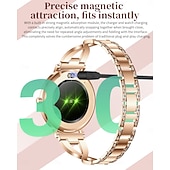 baratos Smartwatch-Relógio inteligente exclusivo Goddess com tela redonda AMOLED HD de 1,32 polegadas, ultrafino e leve de 7,5 mm, a melhor opção de presente para namorada, monitoramento de frequência cardíaca e