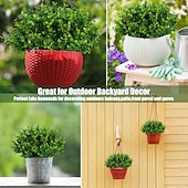 levne Umělé rostliny a zeleň-20 svazků umělé zeleně rostlin venkovní UV odolné umělé rostliny zimozeleň keře tráva pro statek dům zahrada kancelář terasa dvorek svatba a vnitřní venkovní dekorace