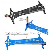 cheap Hand Tools-Bicycle Chain Wear Indicator Ruler Repair Tool Stainless Steel Mountain Road Bike Chain Gauge Measurement Checker Screw Diameter