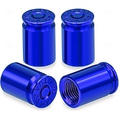 abordables Herramientas de Mano-4 tapones para válvula de neumático con forma de bala, de aleación de aluminio, para coches, SUV, camiones, bicicletas, motocicletas y bicicletas.