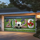 cheap Garage &amp; Door Banners-Tapestry Garage Door Cover Large Hanging Backdrop Football Sports 3D Party Outdoor Shooting Backgrounds Front Door Home Decor