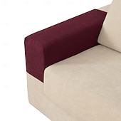 abordables Housse de fauteuil et d'accoudoir de canapé-Housses d'accoudoirs pour chaises et canapés, housses d'accoudoirs de canapé en jacquard spandex, protection antidérapante pour meubles, housses lavables pour fauteuils inclinables