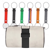 baratos armazenamento de bagagem e viagem-Conjunto de 4 cintas de bagagem ajustáveis e resistentes com trava de segurança para malas, bolsas de viagem e mochilas. Cintas de viagem confiáveis para homens e mulheres, que previnem a perda de