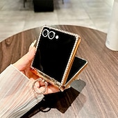 levne Pouzdra pro Samsung-telefon Carcasă Pro Samsung Galaxy Z Flip 7 Z Flip 7 FE Z Flip 6 Z Flip 5 Z Flip 4 Z Flip 3 Zábavné Držák na prsteny Komiks Kov ABS