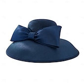 abordables Fascinateurs &amp; Chapeaux-Chapeaux Coiffure Sergé uni Chapeau melon / cloche Chapeau de Soleil Mariage Saint-Valentin Kentucky Derby Course de Chevaux Melbourne Cup Glamour Élégant &amp; Luxueux Romantique Avec Papillon Épissage