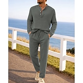 Недорогие спортивные костюмы-Муж. Спортивный костюм Спортивные костюмы Кулиска 2 предм Однотонный Футболка и брюки для бега Комплект спортивной одежды Лето Весна Темно-серый Черный Тренировка в тренажерном зале Бег Фитнес