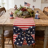 Χαμηλού Κόστους 250η επέτειος-250ή επέτειος των ΗΠΑ, 1 τεμάχιο σχέδιο φιόγκου τραπεζιού, αναμνηστική διακόσμηση αυλής 1776-2026 για πατριωτικό εορτασμό, ημιπεντηκονταετία, 4η Ιουλίου, ημέρα ανεξαρτησίας